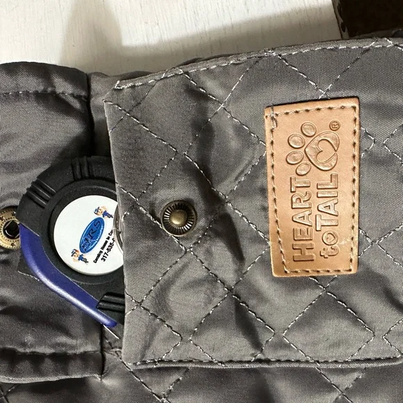 Quilted Gray Dog Jacket - Picture 6 of 10